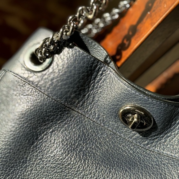 Coach!! Navy blue tote and matching wallet 🤩 - Picture 6 of 10